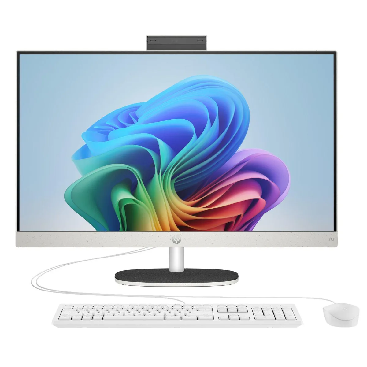 HP HP 27-CT2000M all-in-one PC 27" AMD Ryzen AI 7 350 16GB DDR5 512GB SSD White AQ3R7AV-V081 — product photo