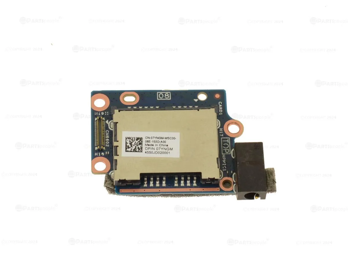 DELL DELL XPS 17 9700 Precision 5750 SD Card Reader Audio Port IO Circuit 7YNGM — product photo