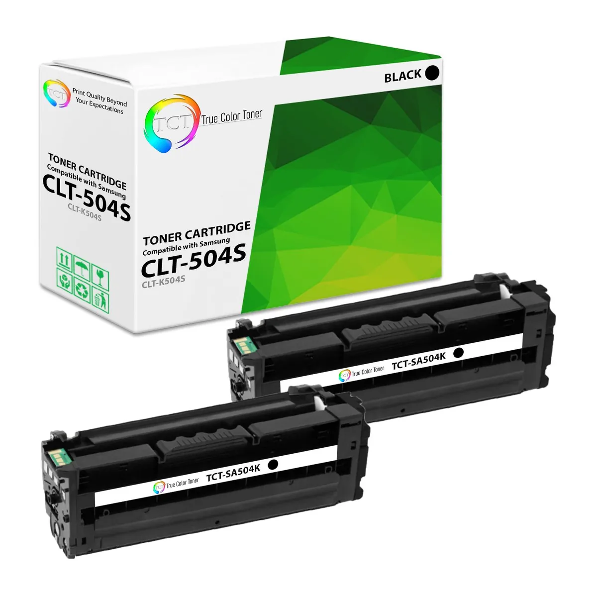 True Color Toner True Color Toner CLT-K504S Black Toner Cartridge 2 Pack — product photo