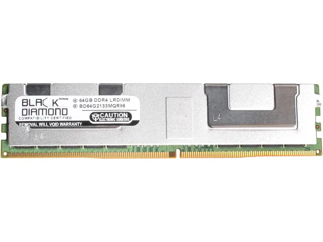 Black Diamond Memory Black Diamond Memory BD64G2133MQR96 64GB DDR4 2133 ECC Registered LRDIMM server RAM — product photo