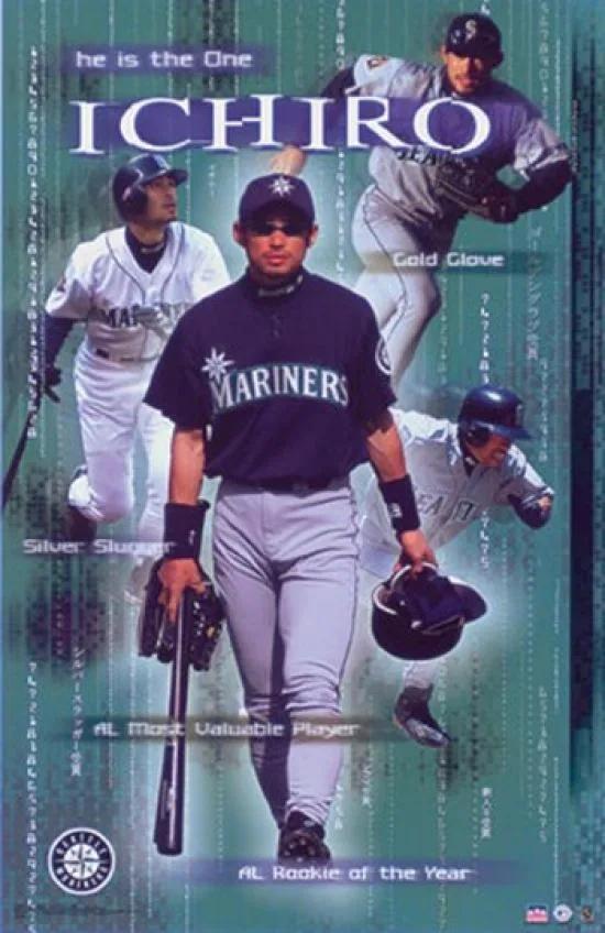 Posterazzi TIARP3494 poster print 24 x 36 inches featuring Ichiro artwork on heavy stock paper