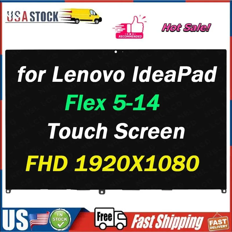 NUOLAISUN NUOLAISUN laptop screen for Lenovo IdeaPad Flex 5-14ARE05 81X20005US 81X20007US — product photo