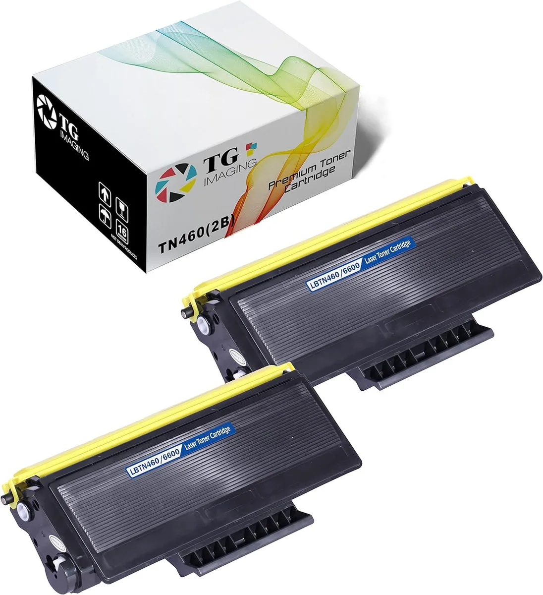 NuoTo NuoTo TN460 Compatible Toner Cartridge 2-Pack Black 6300 Pages — product photo