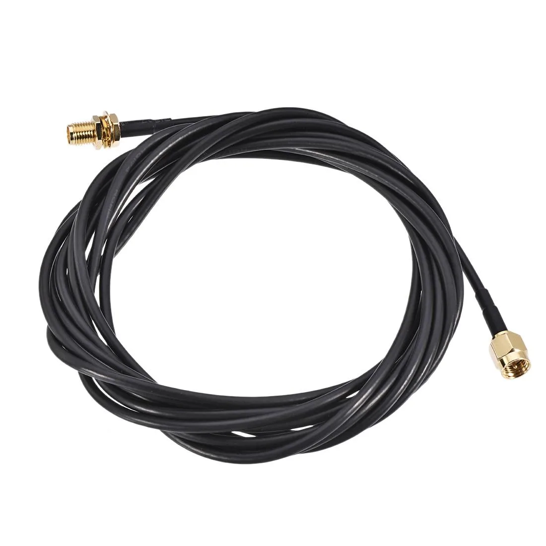 Unique-Bargains Unique-Bargains SMA Male to SMA Female Bulkhead RG174 Coaxial RF Cable 10m 50 ohm — product photo