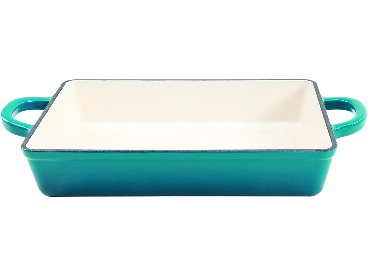 Crock-Pot Crock-Pot 112008.01 Artisan Enameled Cast Iron 13-inch Lasagna Pan Teal — product photo