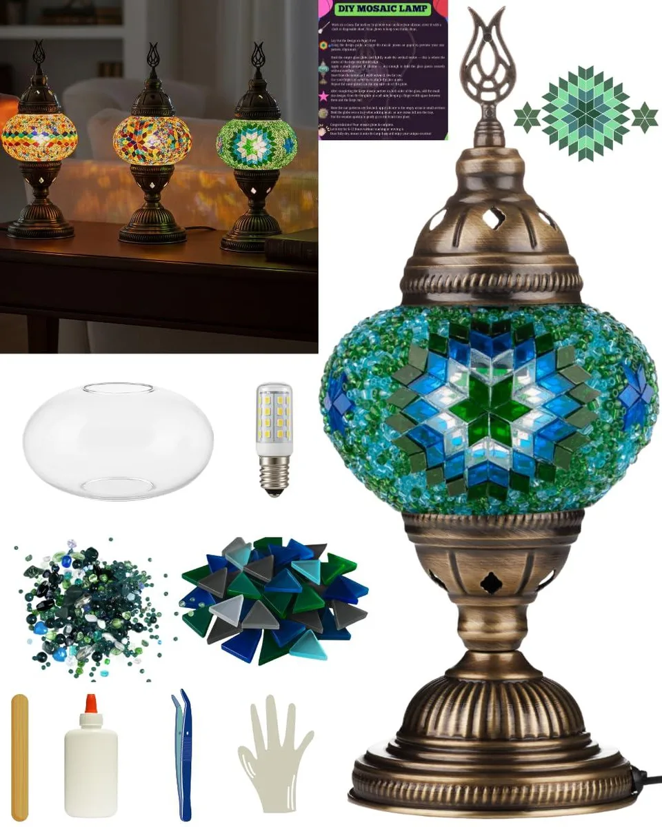  DEMMEX DIY Turkish Mosaic Lamp Kit 12 in — product photo