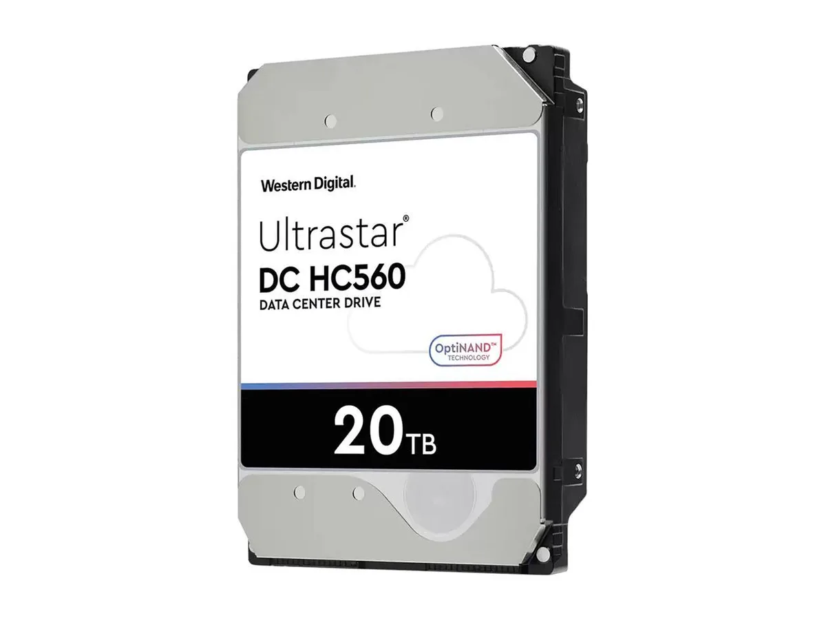 Western Digital Western Digital 0F38785 Ultrastar DC HC560 20TB 7200 RPM 512MB SATA 6.0Gb/s 3.5" internal hard drive — product photo