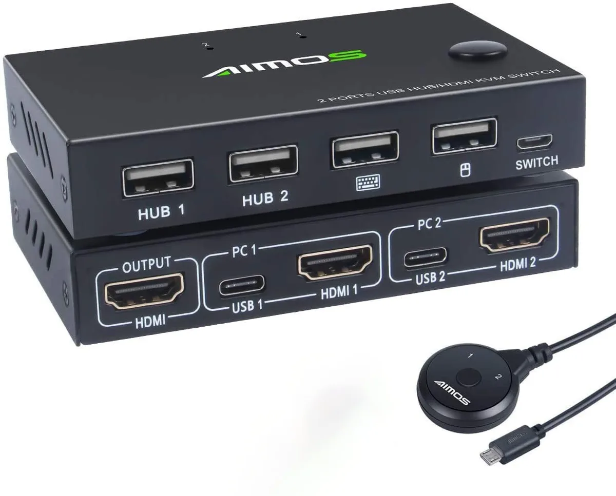 SMA SMA KVM Switch 2 Port HDMI 1920x1080 30Hz HUB Ports — product photo