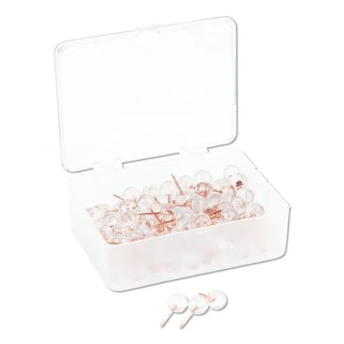 U Brands U Brands 3089U0624 Sphere Push Pins Rose Gold 100-Count — product photo