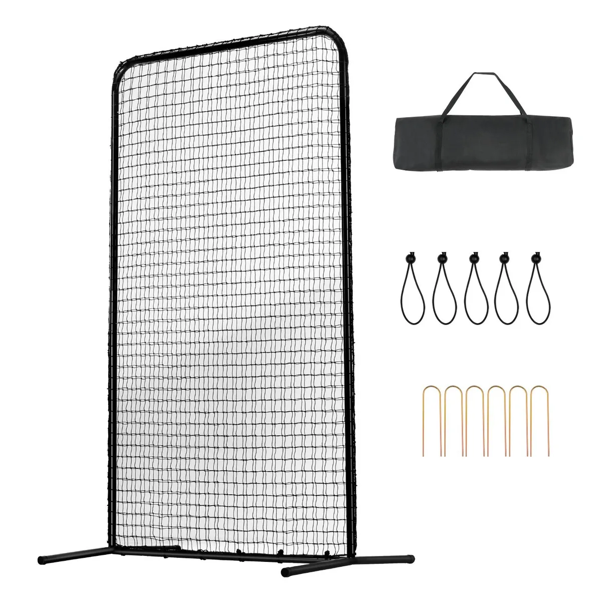VEVOR VEVOR 7x4 ft I-Screen Baseball Net 1.25" Frame 45-Ply 600D Bag — product photo
