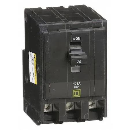 SQUARE D SQUARE D QO370 70A 3 Pole 120/240V AC circuit breaker — product photo