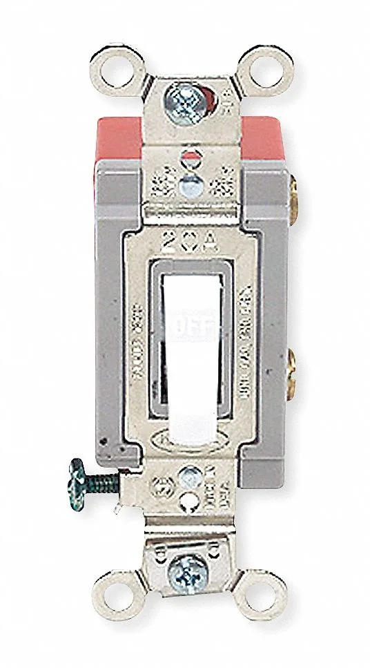 Hubbell Incorporated Hubbell Incorporated HBL1222W toggle switch 2-pole 20 A 120/277 V white — product photo