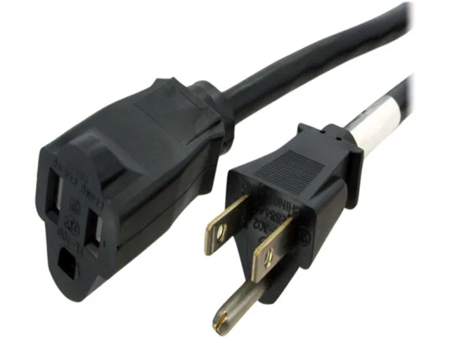 STARTECH STARTECH PAC1013 3 ft power extension cord NEMA 5-15R to 5-15P 16 AWG 125V 13A — product photo