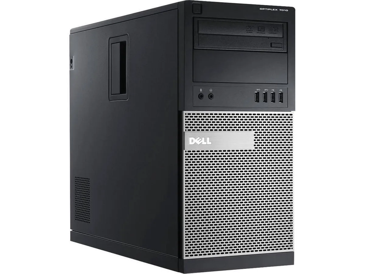 DELL Dell OptiPlex 7010 Mini Tower i5-3470 3.2GHz 8GB DDR3 128GB SSD DVD-RW WiFi Windows 10 Pro desktop PC — product photo