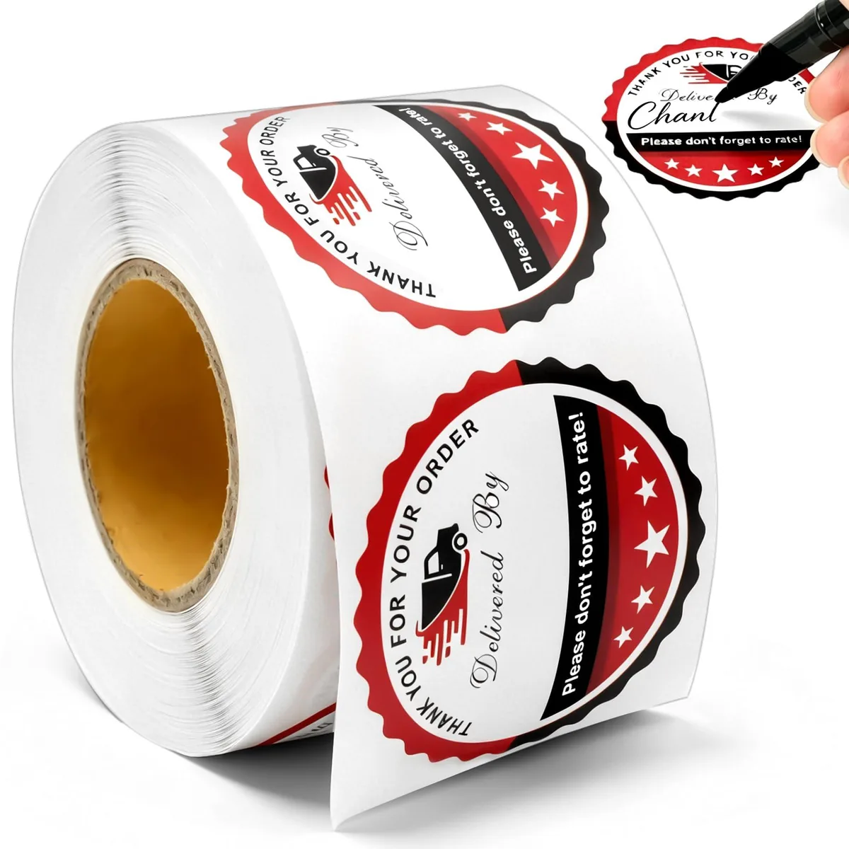  Varpotle VA-L017A-US 2 Inch Thank You Stickers 500 Pcs — product photo