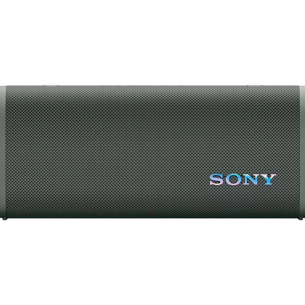Forest Gray portable speaker with shoulder strap