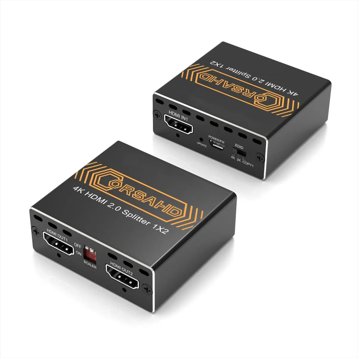  Corsair CO-SP12H2 1×2 HDMI Splitter 4K 60 Hz 18 Gbps — product photo