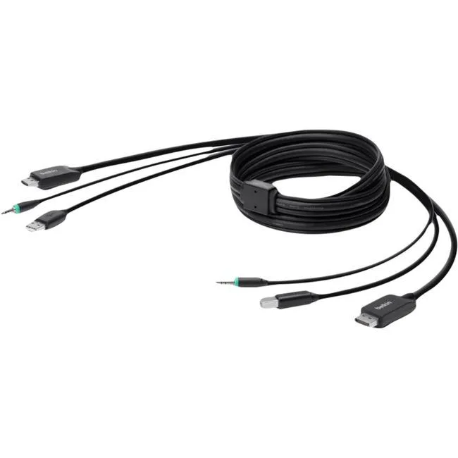 Belkin Belkin F1D9019B10T 10ft DisplayPort USB audio KVM cable — product photo