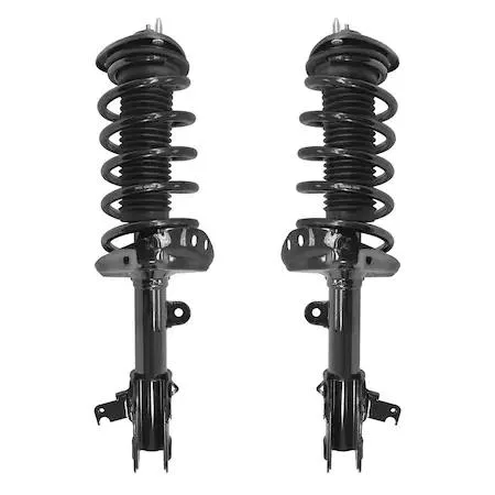 Unity front strut assembly kit for 2008-2010 Honda Odyssey, two silver metal units with coiled springs