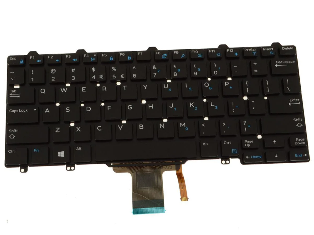 DELL DELL Latitude E7270 E5270 XPS 12 9250 Keyboard US INTL Backlit 35JP0 — product photo