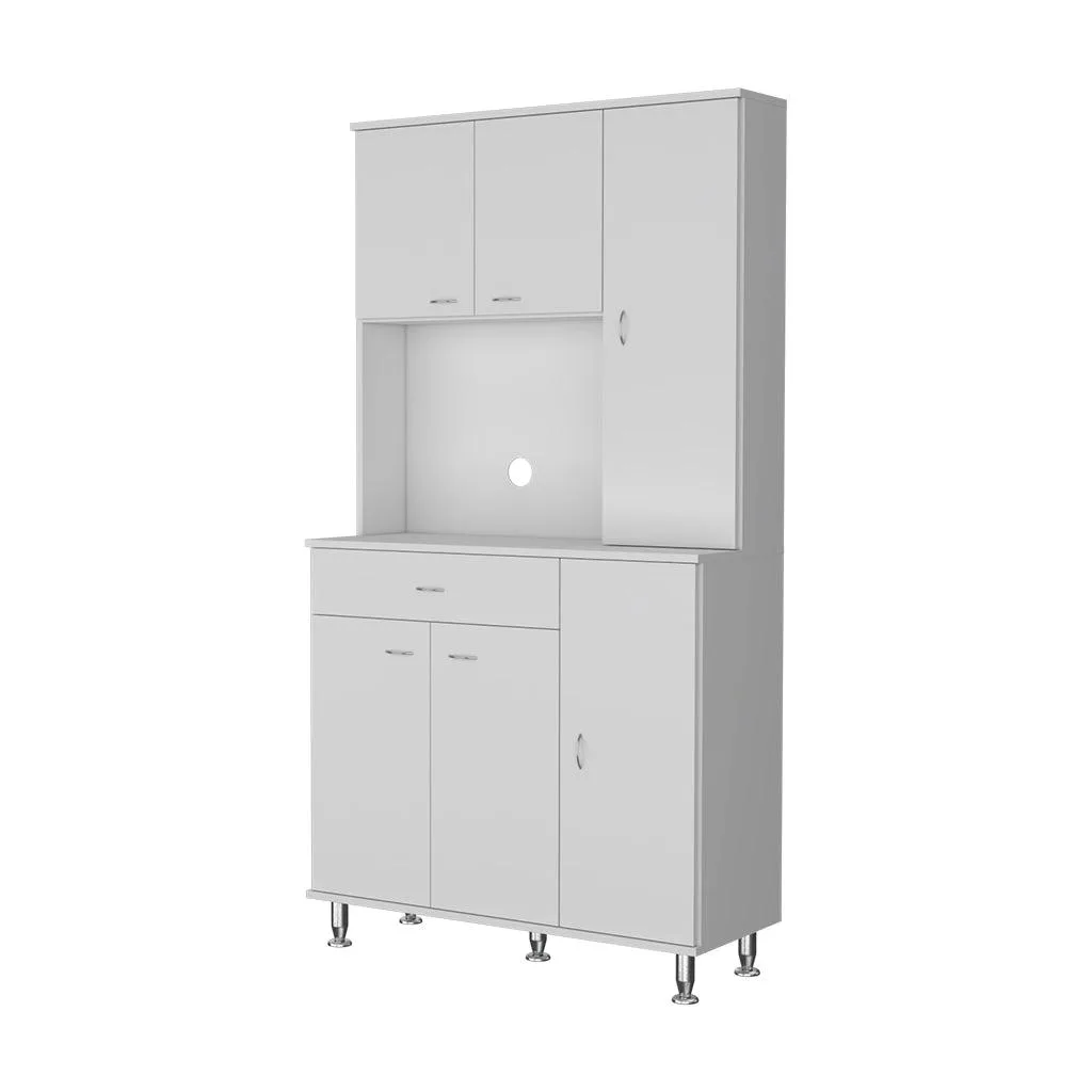 FM FURNITURE FM FURNITURE Venice 90 Pantry Cabinet White 35.4W 13.7D 66.5H — product photo