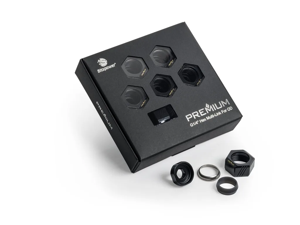 Bitspower Bitspower BPPRE-MBEMLH16-6P liquid cooler 16mm 6-pack — product photo