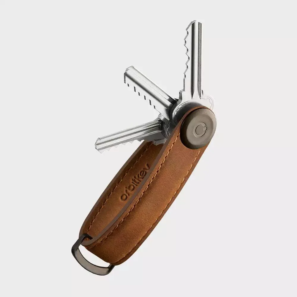 Orbitkey Orbitkey Crazy Horse Leather Keyholder Chestnut Brown — product photo