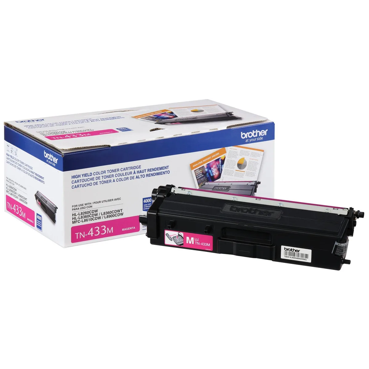 Brother Brother TN433M Magenta Toner Cartridge 4000 Pages — product photo