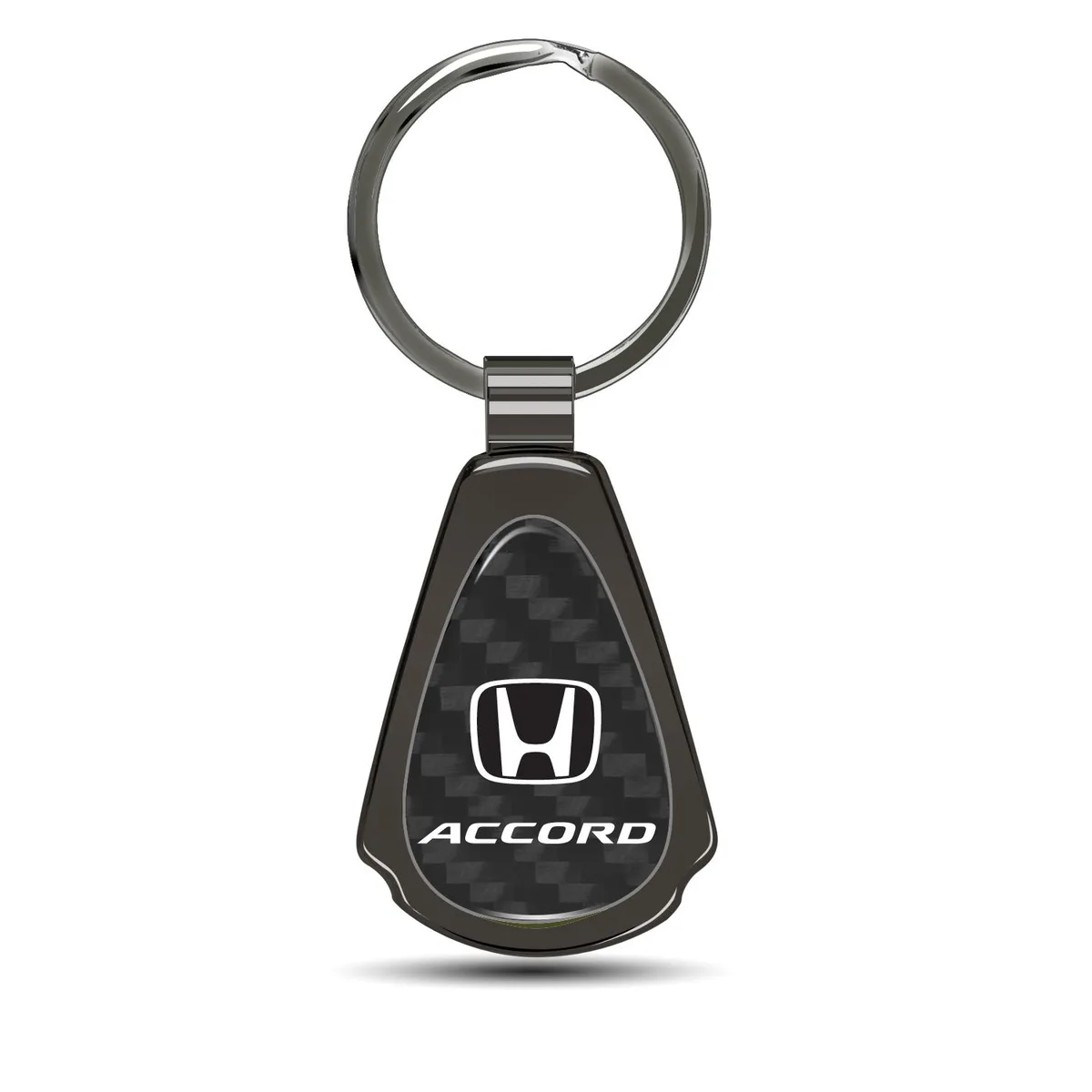iPick Image, LLC iPick Image, LLC Honda Accord Gunmetal Black Carbon Fiber Teardrop Key Chain — product photo