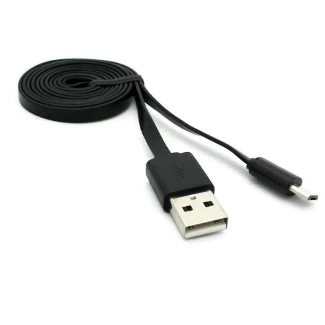 Fonus Fonus Flat Micro USB Cable 3ft Black 76GG58-NE — product photo