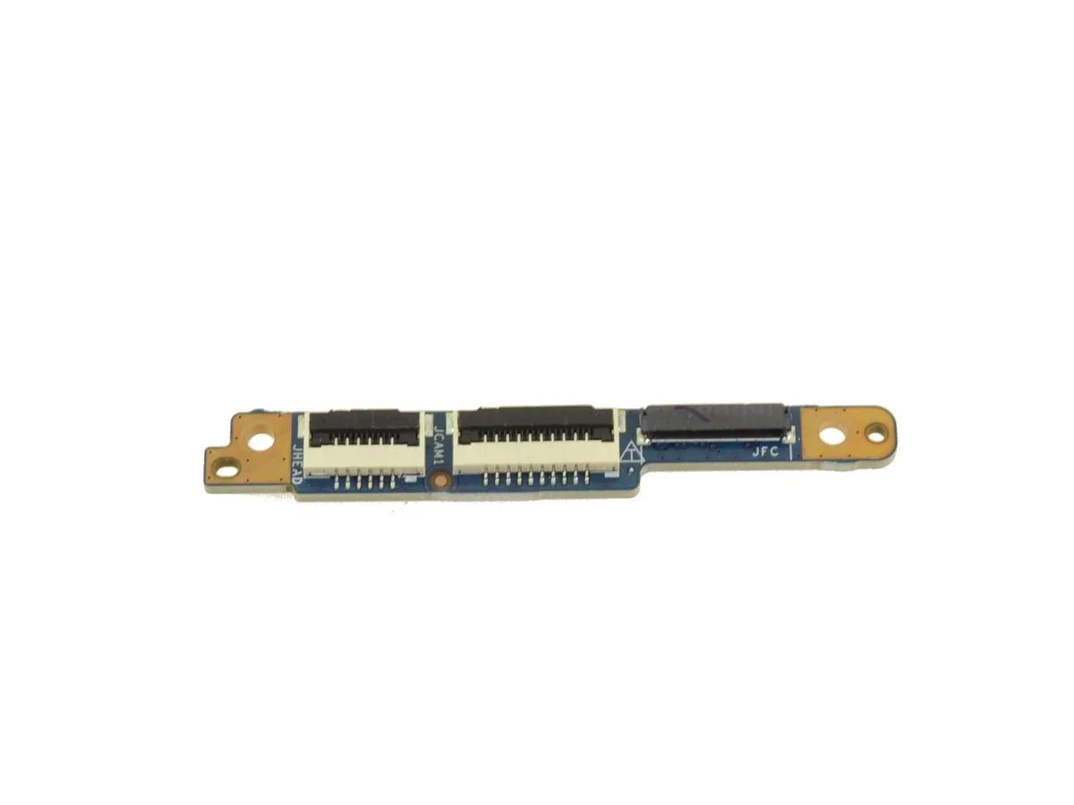 Small green circuit board with connectors and components