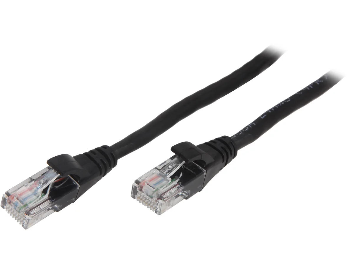 VCOM International Ltd VCOM International Ltd NP511-14-BLACK Cat5e UTP network ethernet cable 14 ft black — product photo