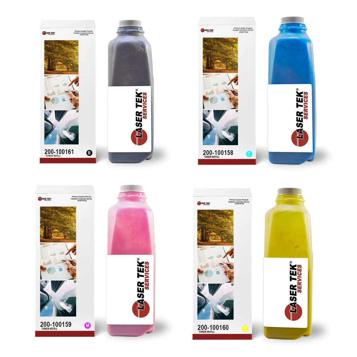 Laser Tek Services Laser Tek Services 4PK Toner Refill for Xante CL30 — product photo
