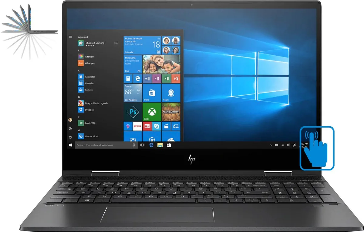 HP HP ENVY x360 15z Ryzen 7 3700U 16GB 256GB 15.6 Touch laptop — product photo