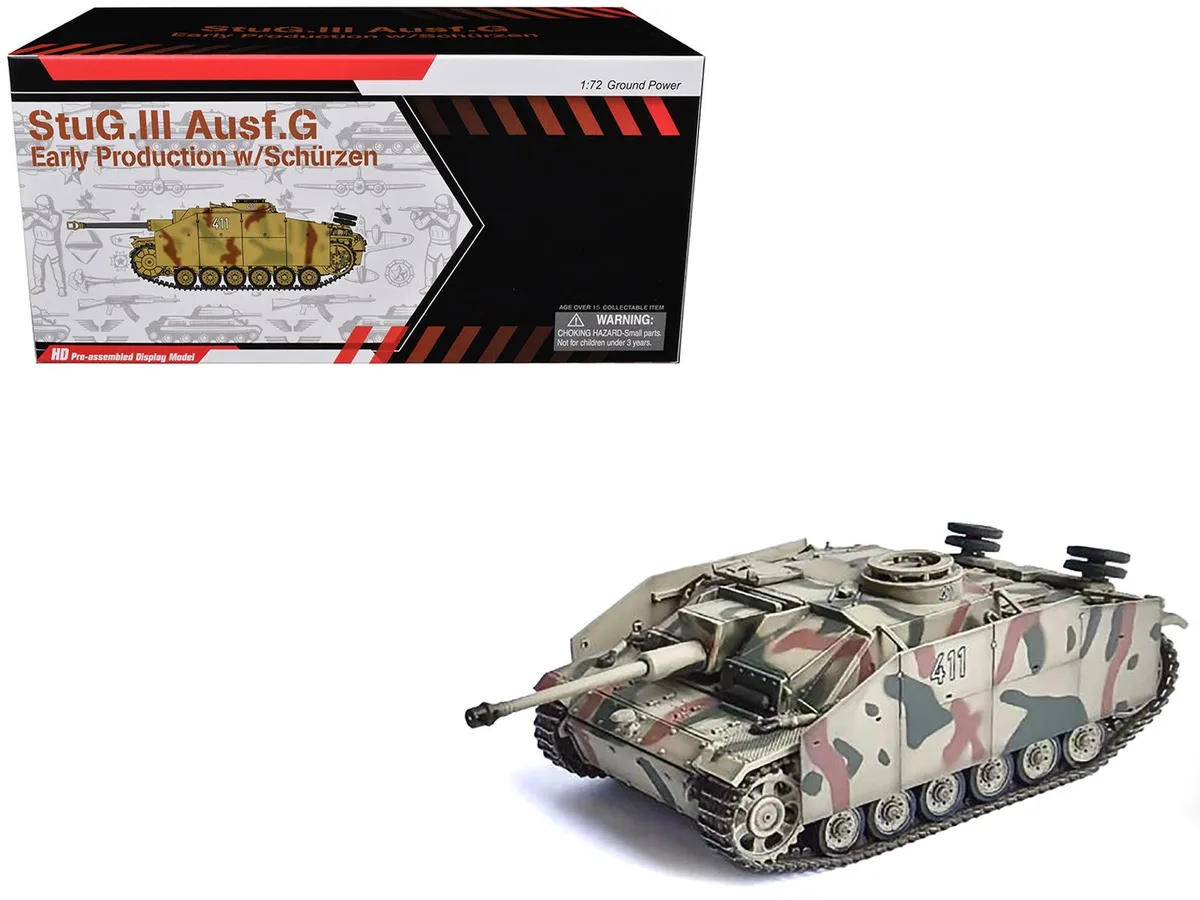 Dragon Models Dragon Models StuG.III Ausf.G Early #411 Panzer Abt 115 1/72 — product photo