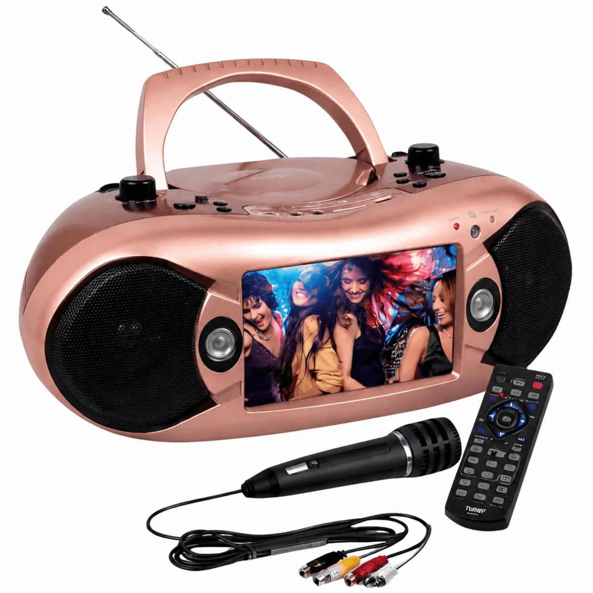 Naxa Naxa NDL-287M 7" DVD Boombox Rose Gold — product photo