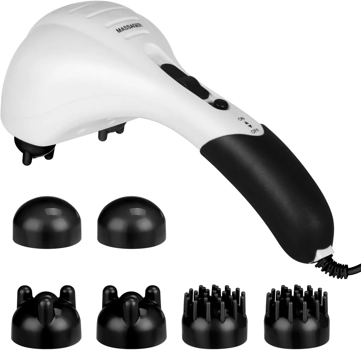 COTSOCO COTSOCO Double Head Hand-Held Massager Black 3350 ppm 28 W 15 min 2.29 lb — product photo