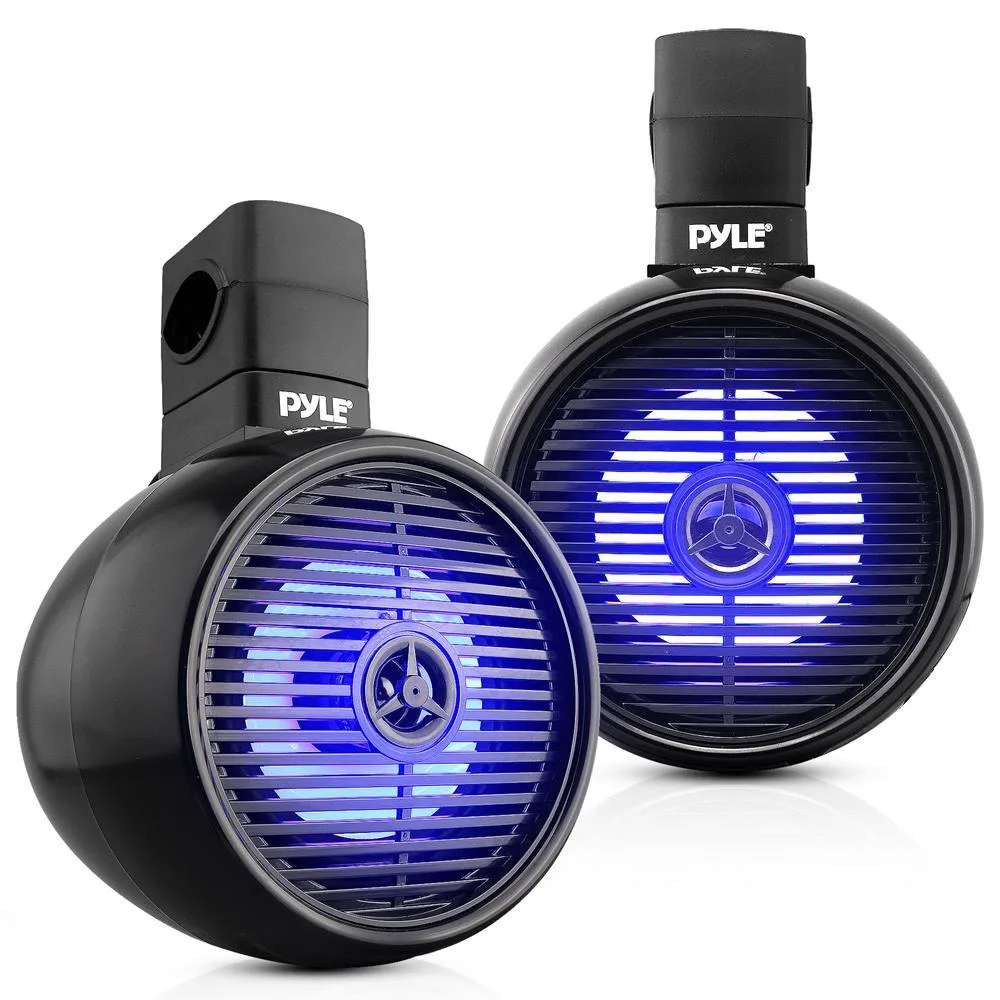 Pyle Pyle PLMRWKBT85BK 8" Marine Wakeboard Bluetooth Speaker 300W Black — product photo