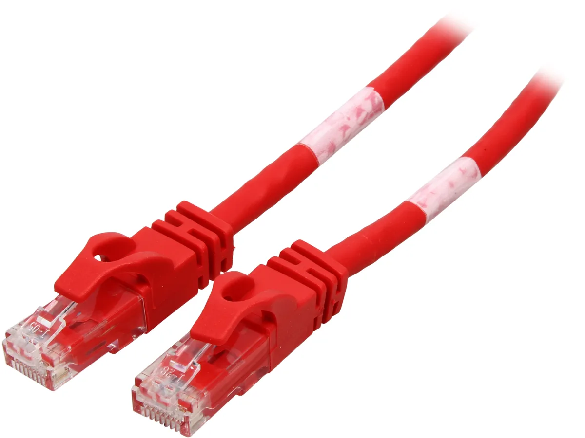 Cables To Go Cables To Go 27861 Cat6 Crossover Network Ethernet Cable Red 3 ft — product photo