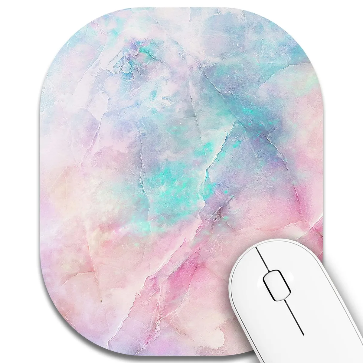  CJYRHFY Mini-Colorful Marble mouse pad 7.0 x 6.0 in — product photo
