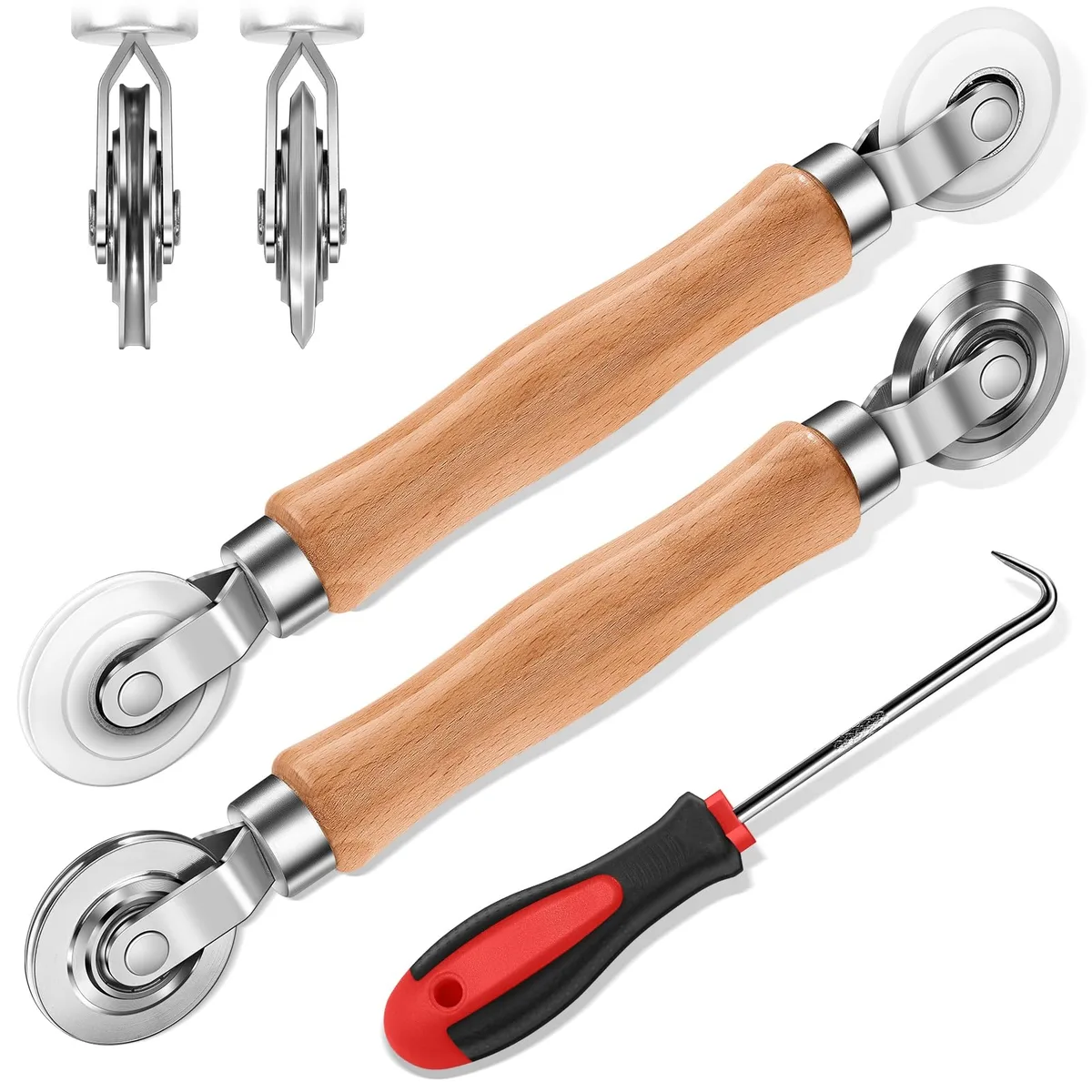  3-Piece Screen Repair Kit with Nylon and Steel Rollers — product photo