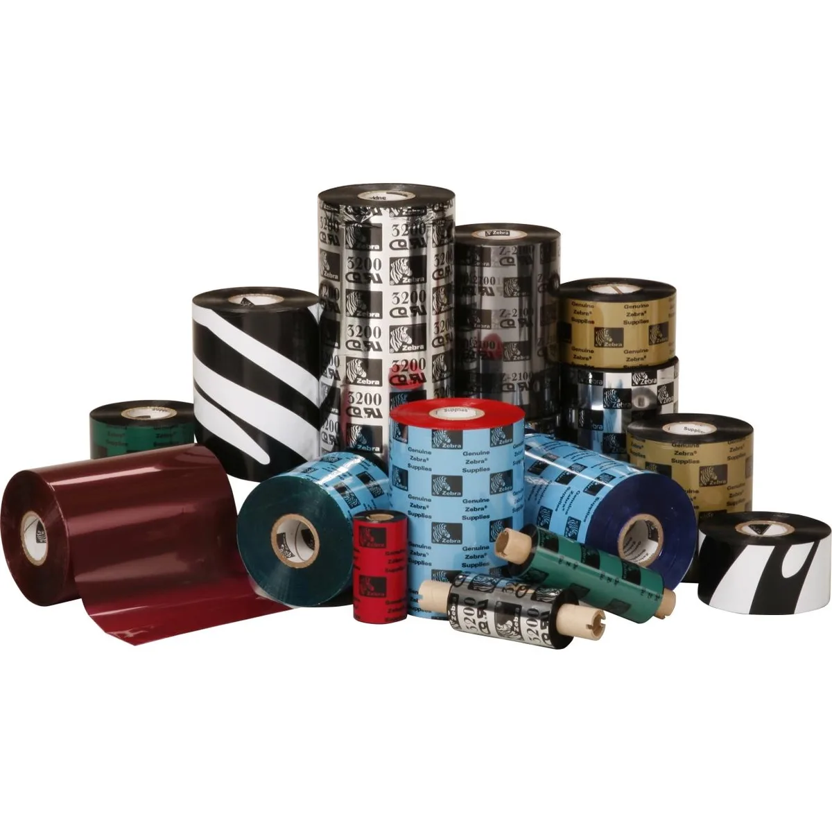 Zebra Zebra 06200BK04045 6200 printer ribbon black 6 per carton — product photo