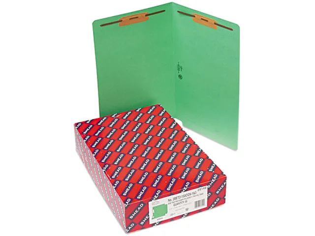 Smead Smead 28140 Legal Green Fastener File Folder 50/Box 11 pt — product photo