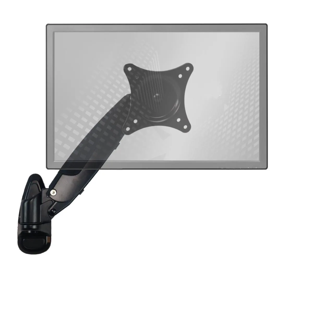 Home Concept Home Concept Sit-Stand Wall Mount Monitor Arm Standard Single Screen Black office furniture — product photo