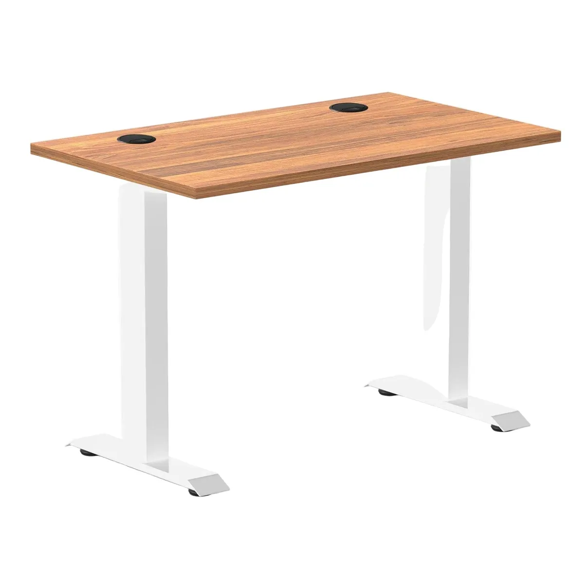 Desky Desky Zero Mini Office Desk Prime Oak White 40 x 24 in — product photo