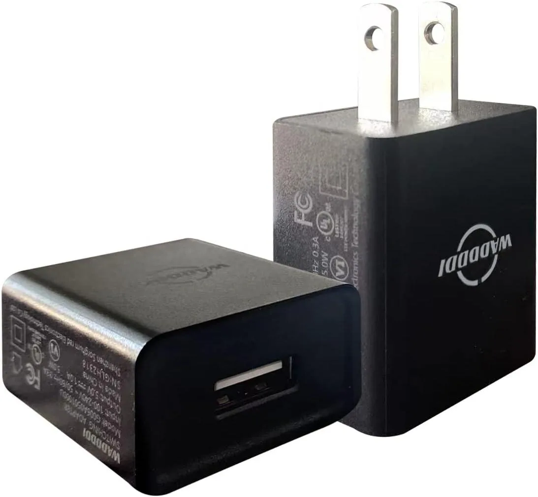 ONITOON ONITOON USB A Charger 1A/5V 5W Single Port 2 Pack Black — product photo