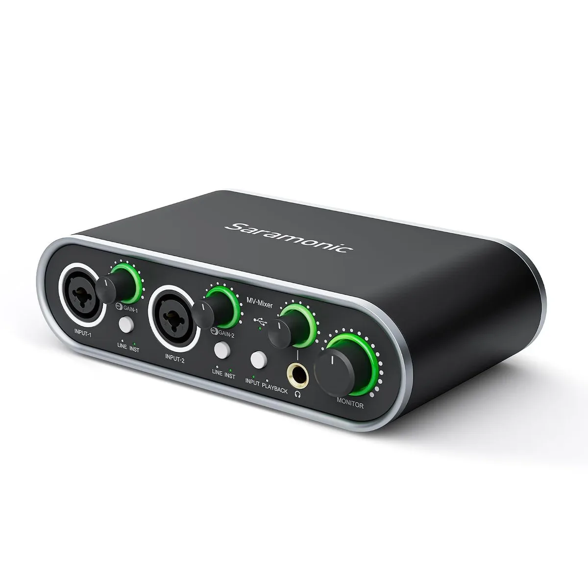 LORDWORLD LORDWORLD MV-Mixer Dual-Channel USB Audio Interface 24-bit 192kHz — product photo