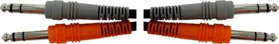 Hosa CSS201 dual 1/4 inch TRS cable 3.3 ft