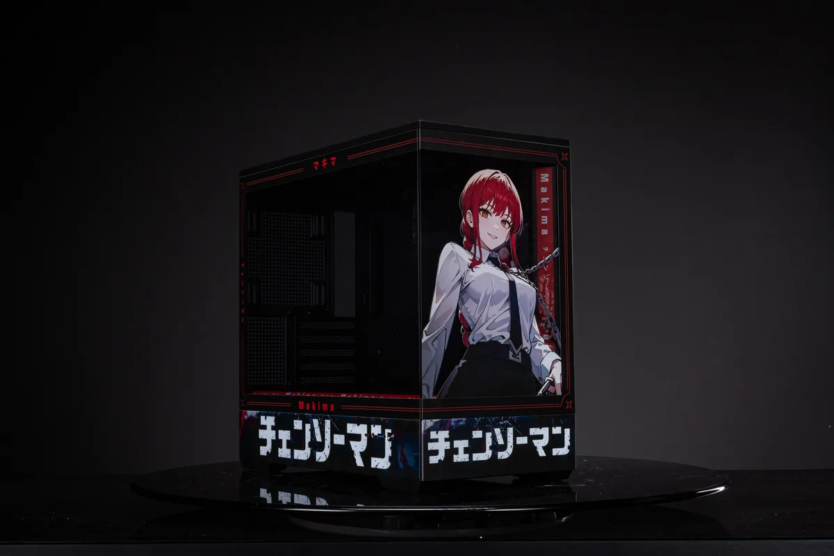 Corn Electronics Corn Electronics Bauhaus Micro-ATX ITX PC Case Chainsaw Man Makima Edition — product photo