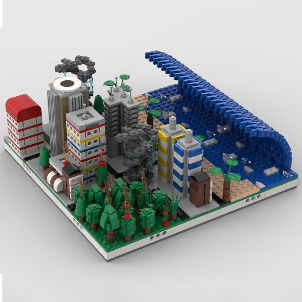 ZITIANYOUBUILD ZITIANYOUBUILD C4885 End Scene The Sea Flooded the Land 2034 Building Set — product photo